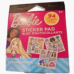 Barbie Sticker Pad With 94 Stickers Kids Crafts Scrapbooks Junk Journal Party Fa
